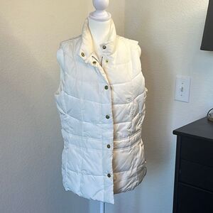 Madison Cream Puffy Vest - Size L